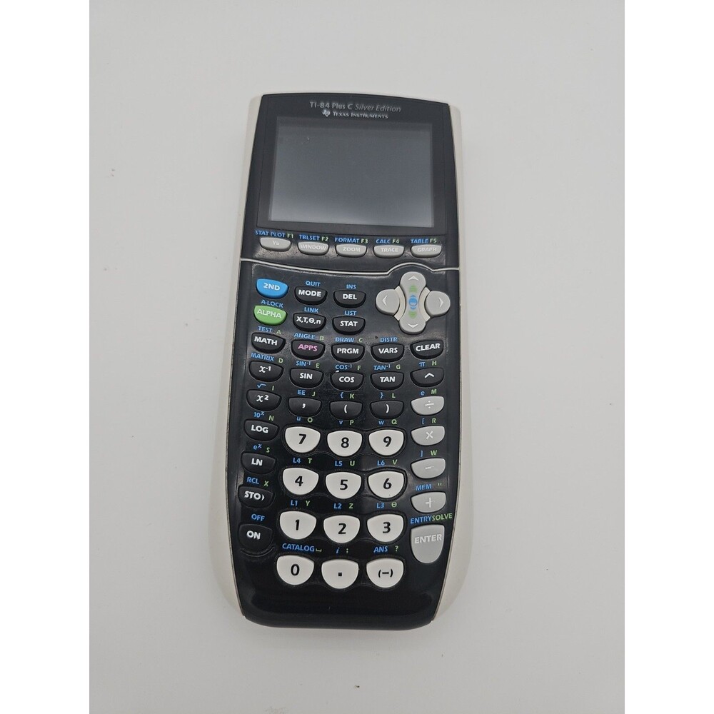 Texas Instruments TI-84 Plus C Silver Edition Graphing Calculator Black NO COVER